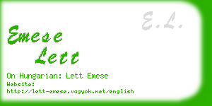 emese lett business card